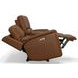 Henry Russet Leather Power Reclining Console Loveseat with Power Headrest and Lumbar