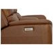 Henry Russet Leather Power Reclining Console Loveseat with Power Headrest and Lumbar