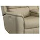 Henry Brown Leather Power Reclining Console Loveseat with Power Headrest and Lumbar