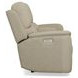 Henry Brown Leather Power Reclining Console Loveseat with Power Headrest and Lumbar