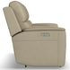 Henry Brown Leather Power Reclining Console Loveseat with Power Headrest and Lumbar