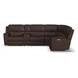 Henry Burnt Umber Leather 6 Piece Modular Zero Gravity Power Reclining Sectional with Power Headrest and USB Charging