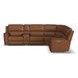 Henry Caramel Leather 7 Piece Modular Zero Gravity Power Reclining Sectional with Power Headrests and USB Charging