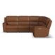 Henry Caramel Leather 7 Piece Modular Zero Gravity Power Reclining Sectional with Power Headrests and USB Charging