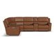 Henry Caramel Leather 7 Piece Modular Zero Gravity Power Reclining Sectional with Power Headrests and USB Charging