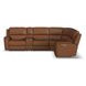 Henry Caramel Leather 7 Piece Modular Zero Gravity Power Reclining Sectional with Power Headrests and USB Charging