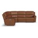 Henry Caramel Leather 7 Piece Modular Zero Gravity Power Reclining Sectional with Power Headrests and USB Charging