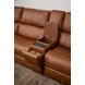 Henry Caramel Leather 7 Piece Modular Zero Gravity Power Reclining Sectional with Power Headrests and USB Charging