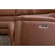 Henry Caramel Leather 7 Piece Modular Zero Gravity Power Reclining Sectional with Power Headrests and USB Charging