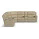 Henry Beige Leather 7 Piece Modular Zero Gravity Power Reclining Sectional with Power Lumbar and USB Charging