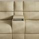 Henry Brown Leather Power Reclining Console Loveseat with Power Headrest and Lumbar