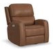 Linden Caramel Leather Zero Gravity Swivel Gliding Power Recliner with USB Charging and Heat Massage