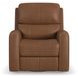 Linden Caramel Leather Zero Gravity Swivel Gliding Power Recliner with USB Charging and Heat Massage