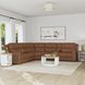 Linden Caramel Leather 6 Piece Modular Zero Gravity Power Reclining Sectional with Power Lumbar and USB Charging