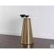 Damon Gold White Marble Bistro Table