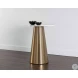 Damon Gold Round Bar Table