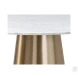 Damon Gold White Marble Bistro Table