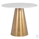 Damon Gold White Marble Bistro Table