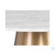 Damon Gold White Marble Bistro Table