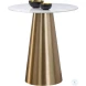 Damon Gold Round Bar Table