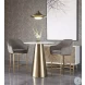 Damon Gold Round Bar Table