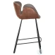 Waldo November Grey And Cinnamon Brown Counter Height Stool