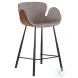 Waldo November Grey And Cinnamon Brown Counter Height Stool