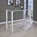 Tolbert Chrome Glass Top Bar Table