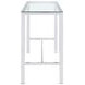 Tolbert Chrome Glass Top Bar Table