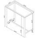 Tolbert Chrome Glass Top Bar Table