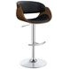 Dana Black And Chrome Adjustable Bar Stool
