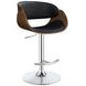 Dana Black And Chrome Adjustable Bar Stool
