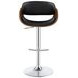 Dana Black And Chrome Adjustable Bar Stool