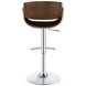 Dana Black And Chrome Adjustable Bar Stool