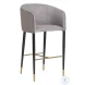 Hampton Flint Grey And Napa Taupe Bar Stool
