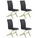 Chantar Black Dining Chair Set Of 4