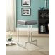 Gervase Grey And Chrome Square Counter Height Stool