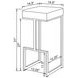 Gervase Grey And Chrome Square Bar Stool