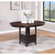 Lavon Light Chestnut and Espresso Extendable Counter Height Dining Table