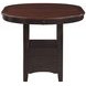 Lavon Light Chestnut and Espresso Extendable Counter Height Dining Table