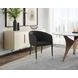 Asher Abbington Black And Napa Black Dining Arm Chair