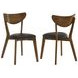Malone Black Upholstered Side Chair Set of 2