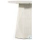 Bowman White Concrete Outdoor End Table