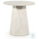 Bowman White Concrete Outdoor End Table
