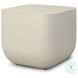 Ivan White Concrete Square End Table