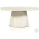 Bowman White Concrete Outdoor Coffee Table