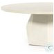 Bowman White Concrete Outdoor Coffee Table