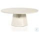 Bowman White Concrete Outdoor Coffee Table