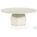 Bowman White Concrete Outdoor Coffee Table
