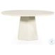 Bowman White Concrete Outdoor Dining Table